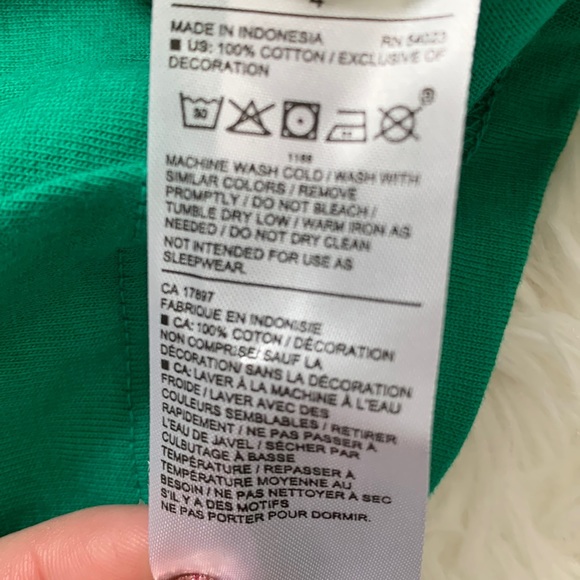 Janie and Jack Green Cotton Top - Picture 3 of 6